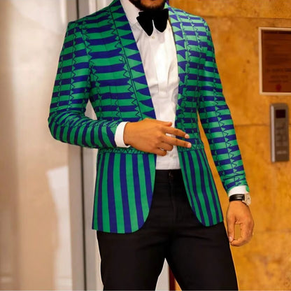 Blazer For Men Notched Jacket