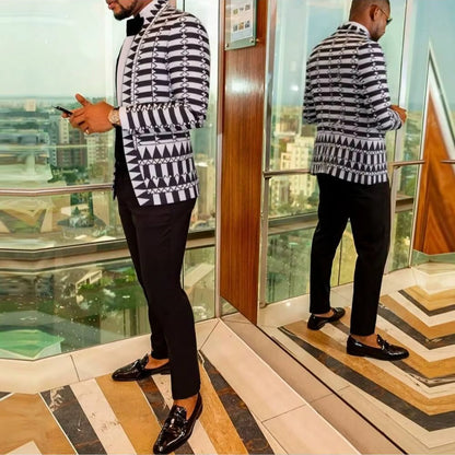 Blazer For Men Notched Jacket